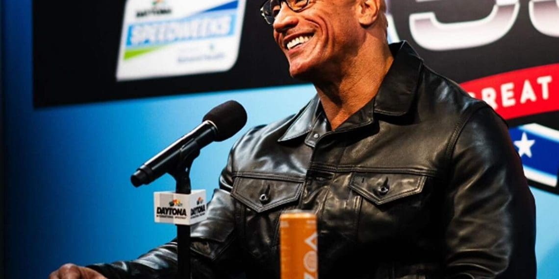 The Rock reveals unexpected fan experience at Daytona 500.
