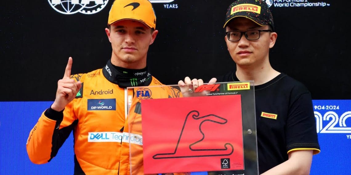 McLaren esclarece motivo da volta de pole reinstalada de Norris no F1 Sprint na China.