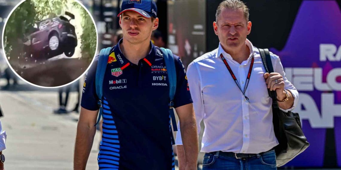 VÍDEO: Jos Verstappen, pai de Max Verstappen, envolvido em acidente no Rally de Ypres na Bélgica.