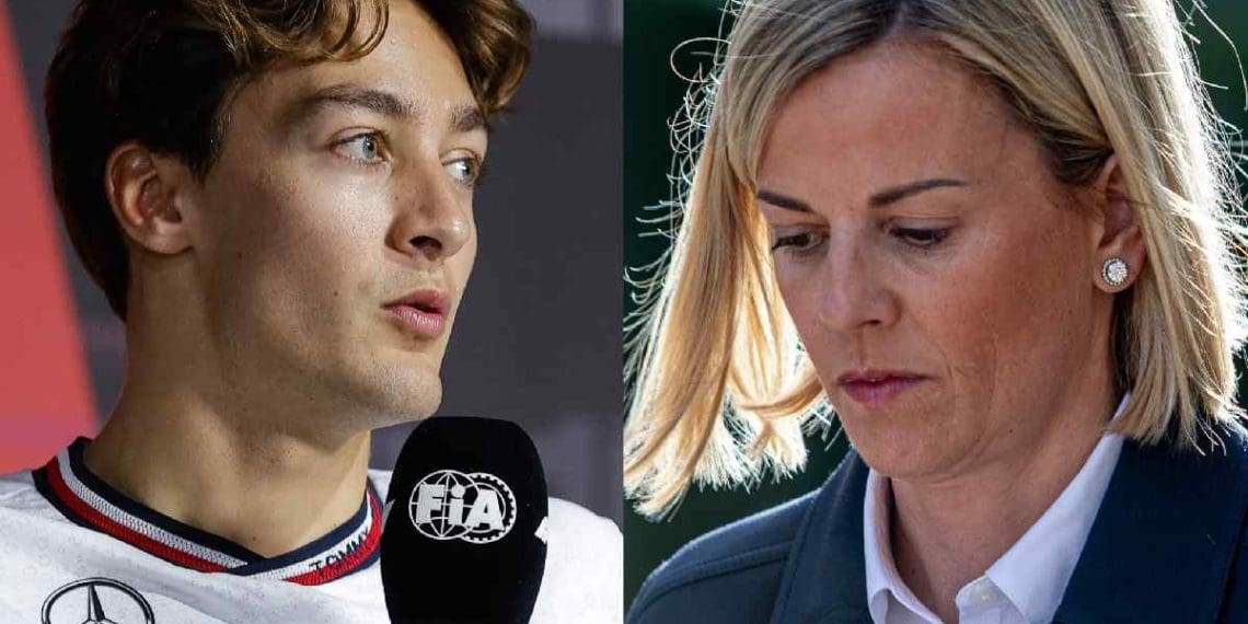 George Russell pede ‘transparência’ da FIA em relação à queixa de Susie Wolff.