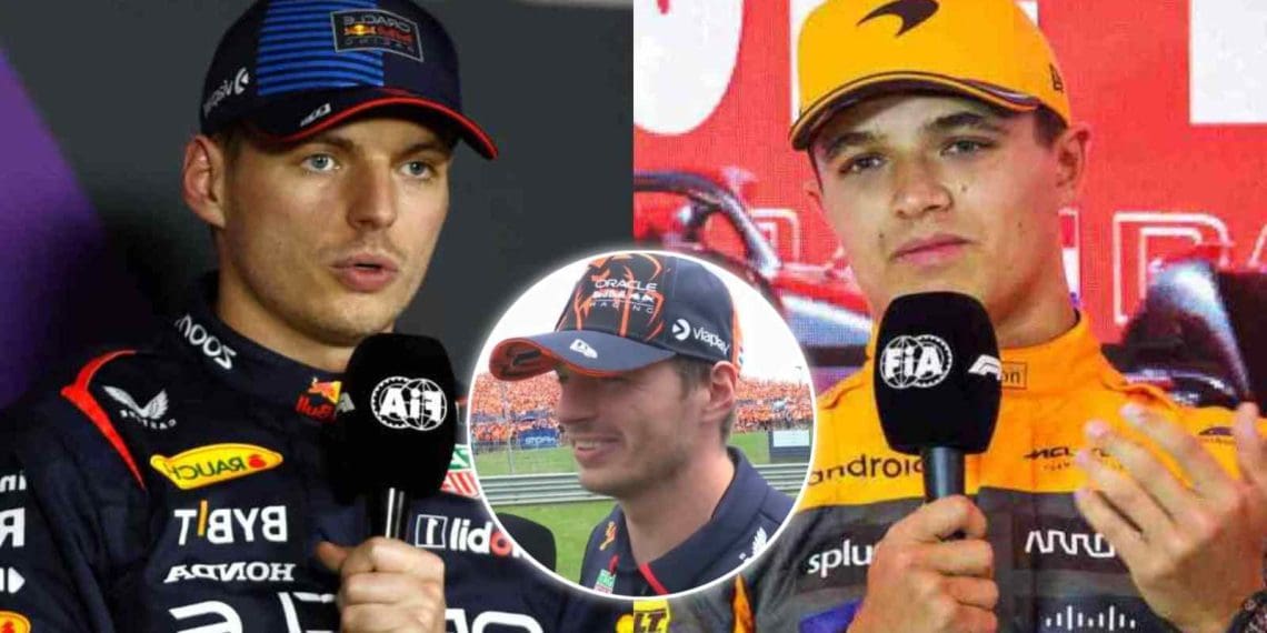 Assista: Max Verstappen critica a cor laranja da McLaren como pouco atraente em comparação com sua própria ‘Orange Army’.