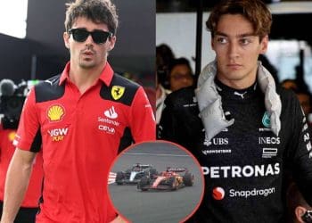 VÍDEO: Charles Leclerc faz ultrapassagem impressionante em alta velocidade em George Russell durante o Grande Prêmio da China.