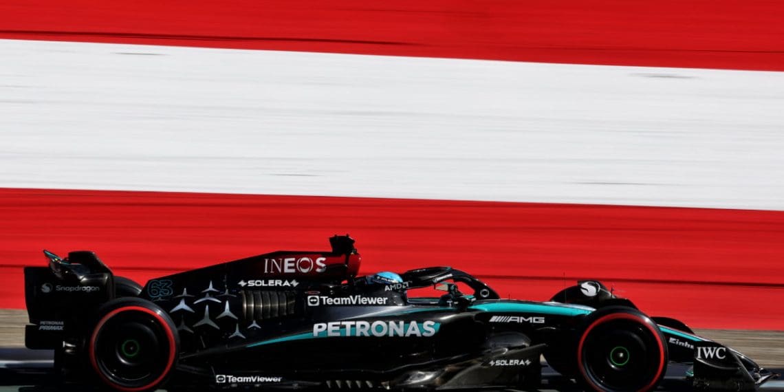 Russell expressa frustração com ‘bagunçado’ Q3 durante a classificação do GP da Áustria.