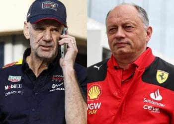 Adrian Newey rumores de reunião com CEO da Ferrari Fred Vasseur após saída da Red Bull
