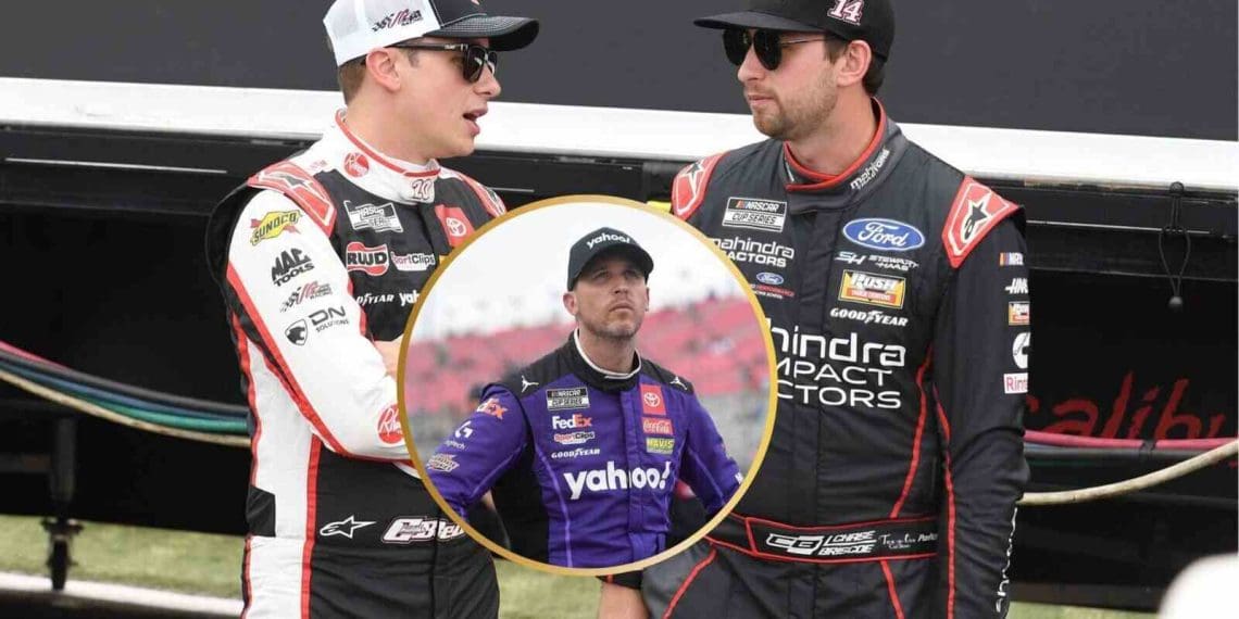 Denny Hamlin fala sobre Christopher Bell estragando o anúncio de Chase Briscoe na JGR.