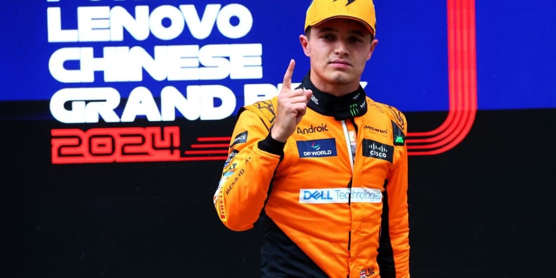 Razões por trás de Norris recuperar sua pole position na volta da corrida sprint do Grande Prêmio da China.