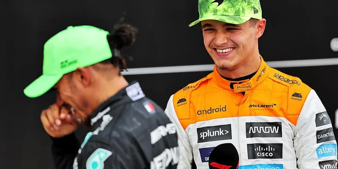 Lando Norris ferido em acidente em Amsterdã antes da corrida em Miami.