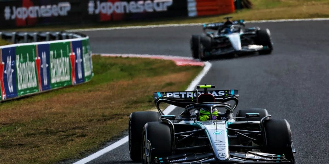 Mercedes revela razão para estratégia de parada única no Grande Prêmio do Japão de F1.