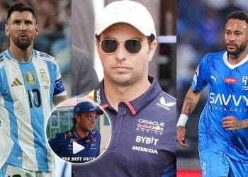 VÍDEO: Sergio Perez se rotula como “atacante” e escolhe os ícones do futebol Lionel Messi e Neymar para sua equipe de pequeno porte.