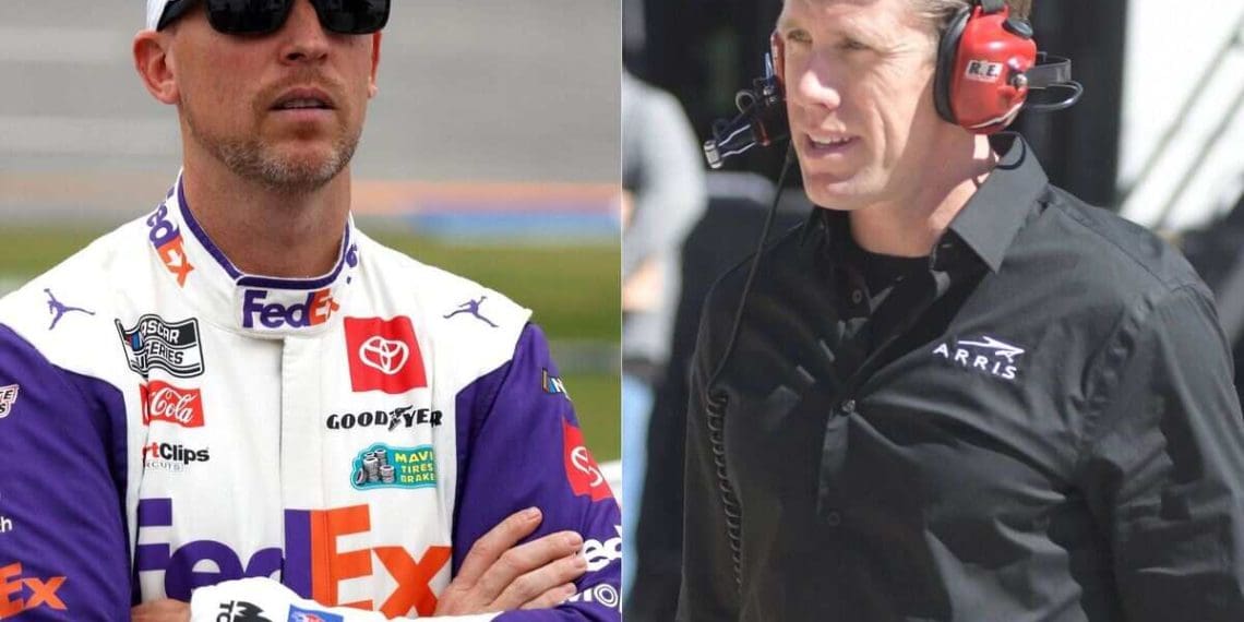 VÍDEO: Carl Edwards sugere que Denny Hamlin está envolvido em atividades “fascinantes” no mundo da NASCAR.