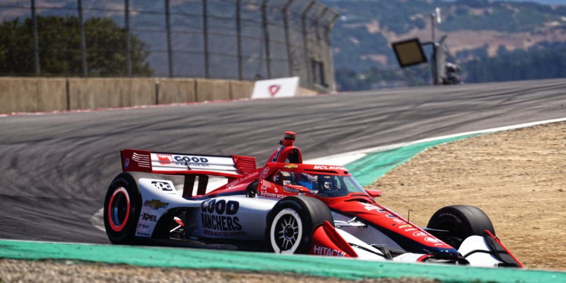 McLaughlin lidera nos treinos da IndyCar em Laguna Seca.