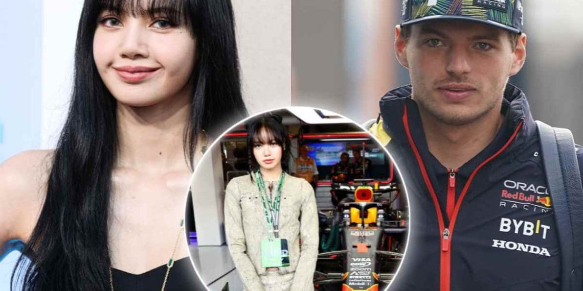 Lisa do Blackpink vista no garage da Red Bull durante o Grande Prêmio de Miami.