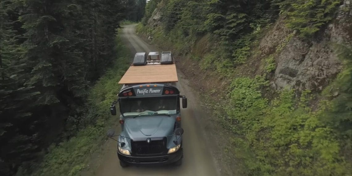 THIS $12K SKOOLIE HAS UNIQUE CABIN AESTHETIC