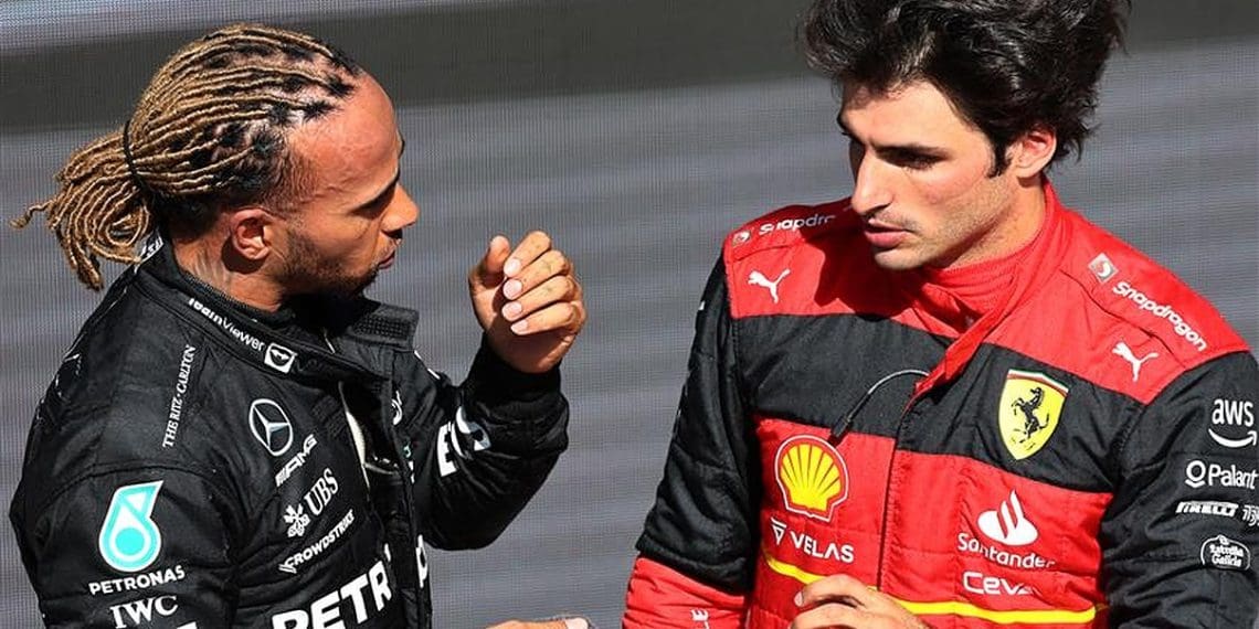 Carlos Sainz mexe na estratégia da Ferrari contra Lewis Hamilton.