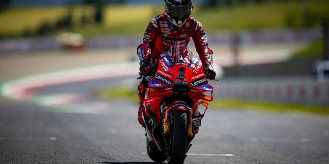Bagnaia garante terceira vitória consecutiva em Mugello com vitória no Grande Prêmio da Itália