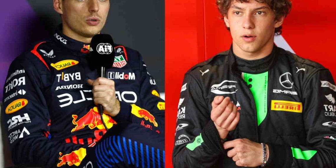 Max Verstappen incentiva talento da Mercedes, Kimi Antonelli, de 17 anos, a abraçar erros em meio a especulações de estreia na F1.