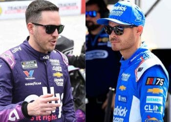 Alex Bowman discute apaixonadamente com seu spotter em Dover, exigindo dirigir o carro de corrida.