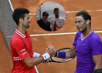 VÍDEO: Novak Djokovic menciona sutilmente o forte forehand de Rafael Nadal durante conversa com Carlos Sainz em Monte Carlo.