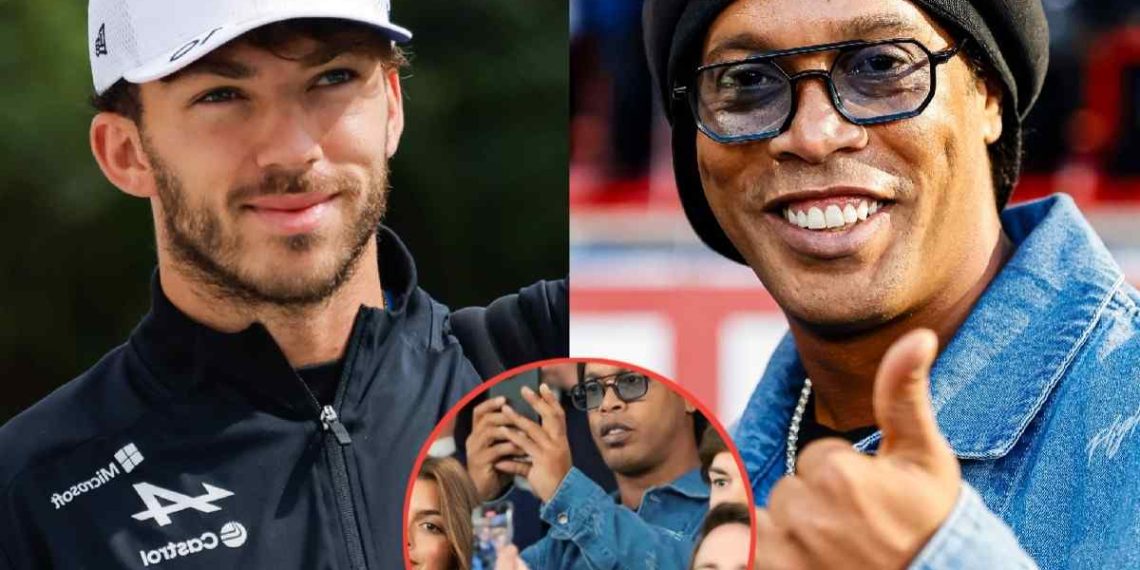 Sensação Alpina Pierre Gasly Visto Com Ronaldinho No Jogo Da Champions 