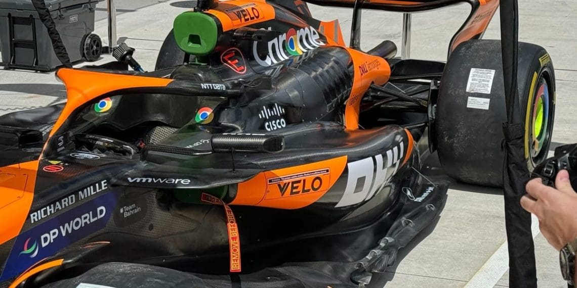 McLaren e Mercedes recebem atualizações significativas para evento de F1 em Miami.