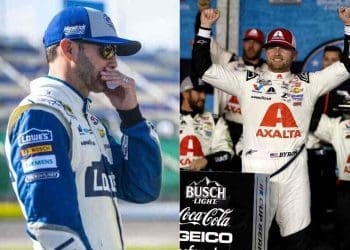 Fans mock Jimmie Johnson as he recounts Halloween tale with Daytona 500 champion William Byron at LeBron James University of Deception.

I tifosi deridono Jimmie Johnson mentre racconta un racconto di Halloween con il campione della Daytona 500 William Byron all’Università della Decezione di LeBron James.