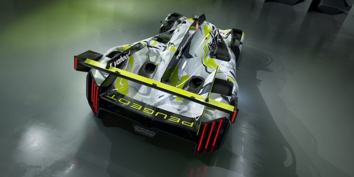 Peugeot incorpora asa traseira no 9X8 para melhorar o desempenho.