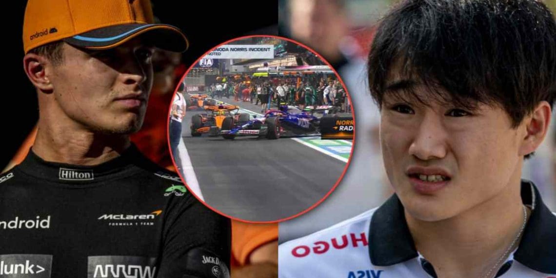 VÍDEO: Lando Norris quase colide com Yuki Tsunoda na saída dos boxes do Grande Prêmio da Arábia Saudita.
