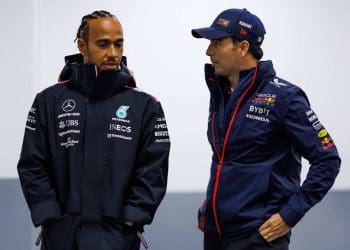 Sergio Perez anticipates jealousy at Mercedes over data sharing if Lewis Hamilton moves to Ferrari.
