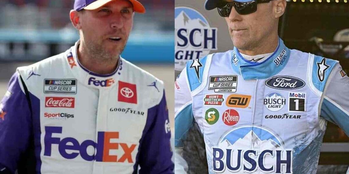 Denny Hamlin acredita que Kevin Harvick praticar no carro de Kyle Larson para a corrida All-Star é uma estratégia inteligente de relações públicas.