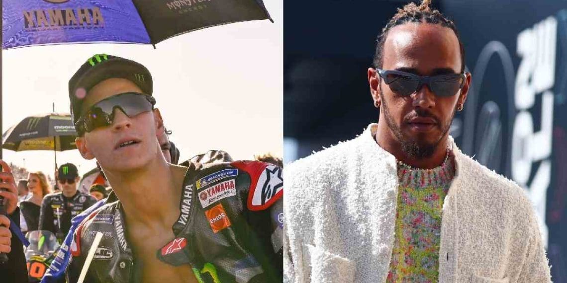 Fabio Quartararo unveils prior insight into Lewis Hamilton’s upcoming switch to Ferrari.