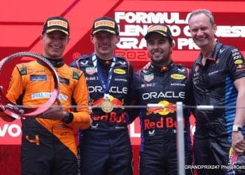 Top três entrevistas coletivas no Grande Prêmio da China.