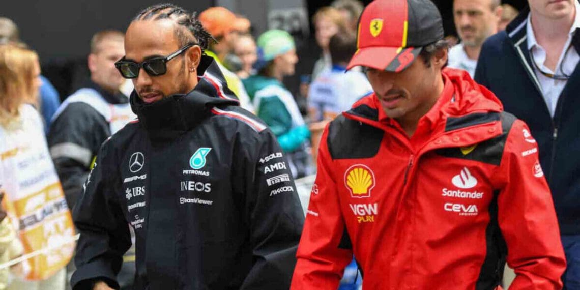 Lewis Hamilton expressa urgência para ultrapassar Carlos Sainz após terminar em P5 na Qualificação do GP da Áustria.