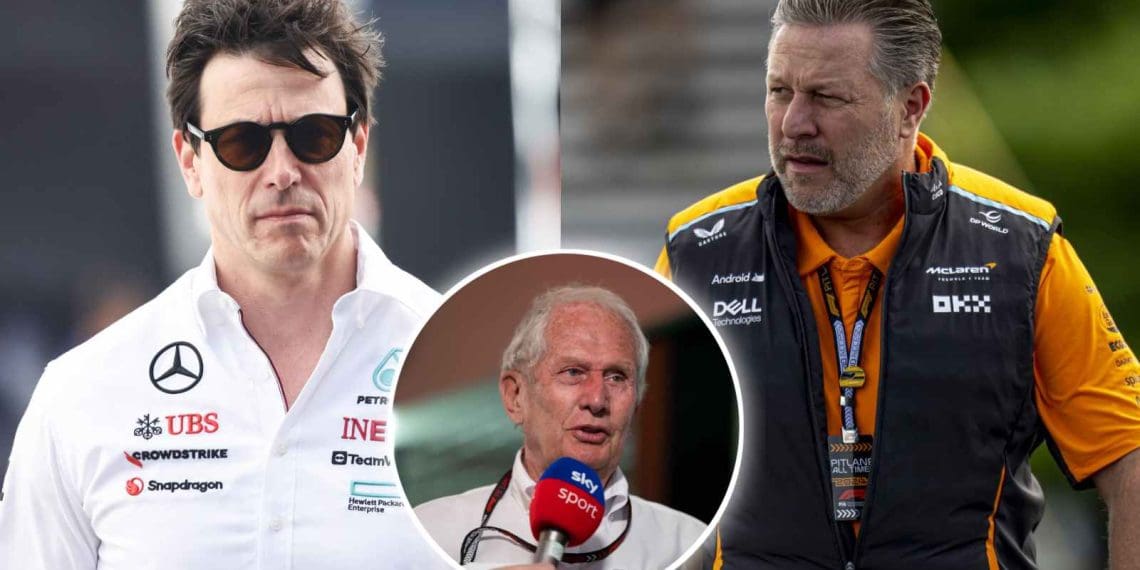 Helmut Marko acusa Mercedes e McLaren de testar os limites da legalidade durante a intensa disputa pelo título com a Red Bull.