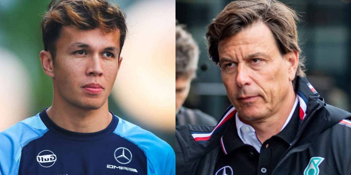 Alex Albon expõe influência da Mercedes em acordo estendido com a Williams.