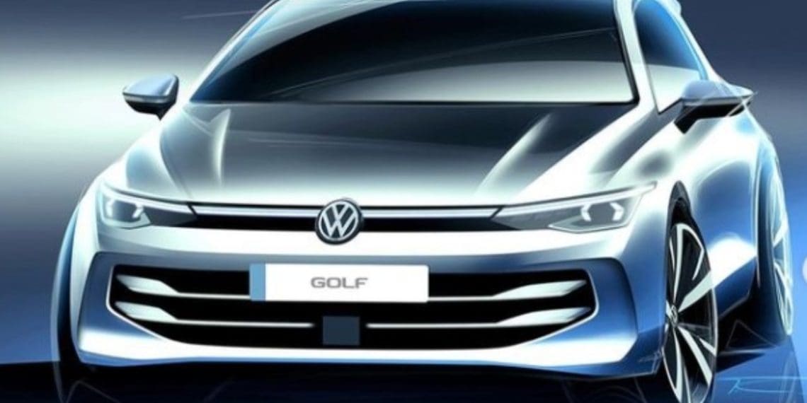 VW mostra desenhos do renovado Golf antes da estreia
